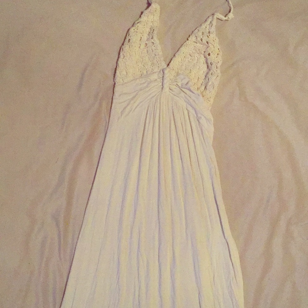 Cream maxi dress